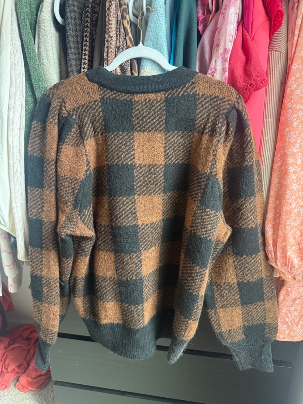 beachlunchlounge Black and Brown Knit Sweater - Picture 3 of 3